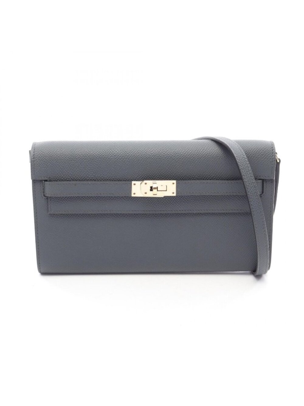 Hermes Shoulder Bag Kelly Long to Go Gray Misty